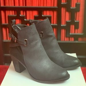 Faux Suede Ankle Booties!